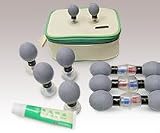 Haci Suction Cupping Set - 12 Cups MINI CUPPING, MAGNETIC POINTS WITH SIMPLE SQUEEZE BULB ACTION