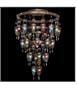 Fine Art Lamps 711240-2 Scheherazade 33 Light Large Foyer Chandelier in Aged Dark Bronze with Amber Dunes glass