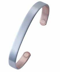 Sabona Brushed Silver Original Magnetic Bracelet - Large