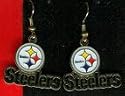 Pittsburgh Steelers Logo Name Earrings