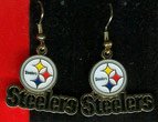 Pittsburgh Steelers Logo Name Earrings