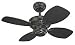  : Monte Carlo 4CO28BK Colony II Fan - Matte Black Contemporary Small Room Ceiling Fan 28