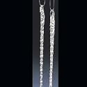 GLASS ICICLE ORNAMENTS 12 PC SET