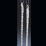 GLASS ICICLE ORNAMENTS 12 PC SET