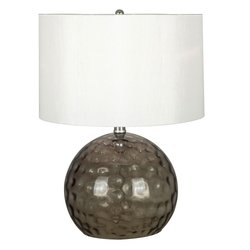 Kenroy Home 21042SMG Dalton Table Lamp, Smoked Glass