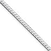 Sterling Silver 2.5mm D-Cut Franco Chain Necklace - 18 Inch - Italian