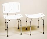 Adjustable Shower Bench, with back