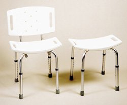 Adjustable Shower Bench, with back