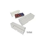 Casino Supplies And Playing Cards Clear Acrylic Chip Rack Cover (pack Of 2) Pack of 2 pcs