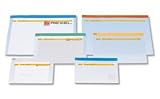 Electronics : Rexel Carry Zip Bag Heavyweight PVC Clear with Coloured Seal A3 Assorted Ref 2100418 [Pack 5]