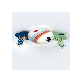 Eglo 88402A Taya, Multi-Colored, 3-Light Children's Light Fixture by Eglo