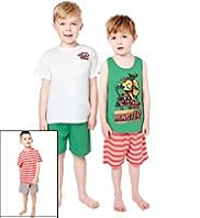 3 Pack Cotton Rich Monster Pyjamas