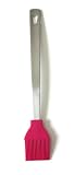 Orka 10-Inch Stainless Steel Handle and Silicone Basting Brush, Raspberry