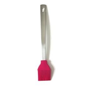 Orka 10-Inch Stainless Steel Handle and Silicone Basting Brush, Raspberry by ORKA