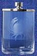 Individually Hand Etched Glass Crab Canister 5"H