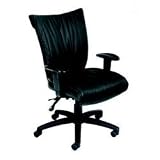 Boss Office Products B756 Mid Back Leather Office Chair