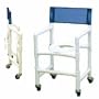 Folding PVC Shower Commode Chair