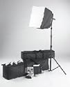 Westcott Spiderlite TD3 AC/DC XXS NiCd Continuous Output Halogen or Fluorescent Lighting Kit with Light, 400w Inverter, 14.4v NiCd Battery & Charger, 12" x 16" Softbox, Stand & Case