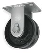 Industrial Grade 1NWE3 Rigid Caster, V Groove, 6 In, 2000 Lb