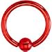 14 Gauge Red Electro Titanium BCR Captive Ring -7/16" image 2