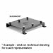 Hanging Bracket Jvc/Hughs 1500 (Mount or Mount parts only, Projector/TV sold separately)