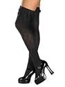Thigh High Black Fishnets with Daggers for Adults