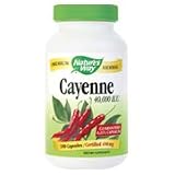 Cayenne 40000HU 180 caps - 0.25% Capsaicin, 180 caps., (Nature's Way)