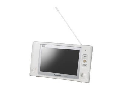 パナソニック ポータブルワンセグテレビ(ホワイト):SVME650W SV-ME650-W