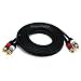 PREMIUM Audio Stereo Cable, 22AWG, Gold Plated, 2 RCA M M Plug Cable - 6ft (2M)