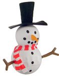 Snowman Happy Antenna Ball Topper