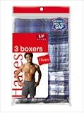 3 Hanes As Seen on TV Hanes ComfortSoft Woven Boxer MWCST Asst Plaid (92) XL