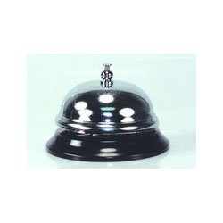 Adcraft CBEL Nickel Plated Steel Call Bell with Heavy Plastic Base