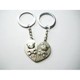 KBF52003 Split Heart keychain - Gift for couples