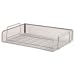 Osco Mesh Letter Tray Scratch-resistant Stackable Side-load Landscape Foolscap Silver Ref LT-SSL S
