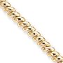 14k Faceted San Marco Bracelet - 7 Inch - 6mm - Box Clasp - JewelryWeb