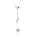 Cascading Hearts Sterling Silver Necklace