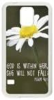 Special God Is Within Her, She Will Not Fail - Psalm 46:5 - Daisy - Bible Verse Pattern Samsung Galaxy S5 SV TPU(Laser Technology) Durable Back Case Shell - For Samsung Galaxy S5 SV
