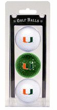 Miami Hurricanes Golf Ball Pack Of 3)