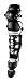 Easton Men's Stealth Adult Leg Guard (Black/Silver)