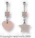 ROSE QUARTZ HEART OR STAR BELLY RING BNARQHRT- HEART