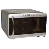 Haier 8 Bottle Thermal Electric Wine Cellar, Black/Silver