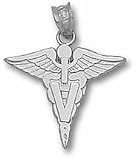 Veterinarian Caduceus Pendant - Sterling Silver Jewelry