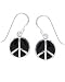 Jewelry : Boma Black Onyx Peace Sign Earrings