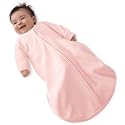 Kiddopotamus Dreamsie Sleeper with Sleeves Microfleece Large, Pink