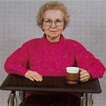 Skil Care Softop Removable Wheelchair Lap Tray Cushioned Tray For Sensitive Arms - Model 705020