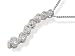 18ct White Gold Diamond Journey Pendant and Chain