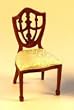 Dollhouse Miniature Walnut Handcarved Armchair