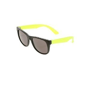Yellow Neon & Black Sunglasses Wayfarer 80's