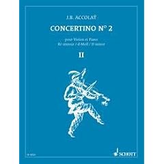 Concertino Nr. 2 d-Moll: Violine und Orchester. Klavierauszug. (Edition Schott)