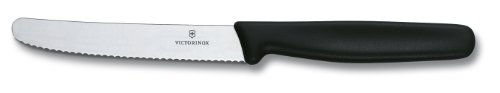 Produkt-Bild: Victorinox 5.1333 Tafelmesser rund 6-er Pack, schwarz